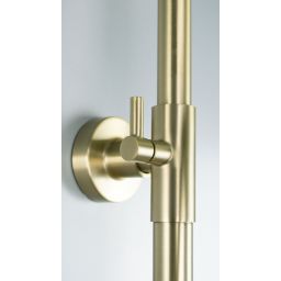 Deante Arnika zestaw prysznicowy ścienny z deszczownicą złoty NACR1QK