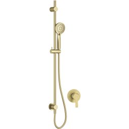 Deante Arnika zestaw prysznicowy podtynkowy złoty NAC_R9TP