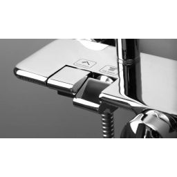 Deante Boro zestaw prysznicowy ścienny z deszczownicą chrom NER_04PM