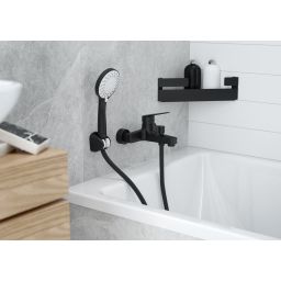 Deante Avis zestaw prysznicowy ścienny czarny NGV_N41K