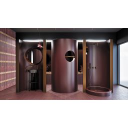 Deante Silia zestaw prysznicowy podtynkowy z deszczownicą brąz szczotkowany NQS_C0XK