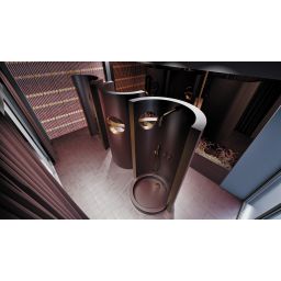 Deante Silia zestaw prysznicowy podtynkowy z deszczownicą brąz szczotkowany NQS_C0XK