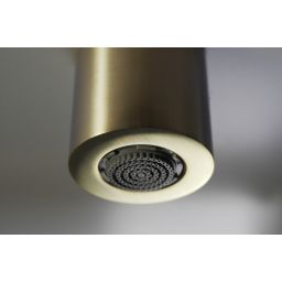 Deante Silia zestaw prysznicowy ścienny z deszczownicą złoty NQS_R4XM