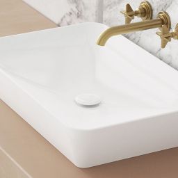 Deante Click-Clack korek do umywalki biały/chrom NHCC10U