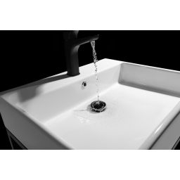 Deante Click-Clack korek do umywalki click-clack z przelewem czarny mat NHCB10B