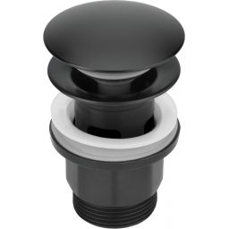 Deante korek do umywalki click-clack czarny mat NHCN10P