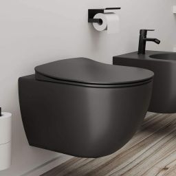 Deante Peonia Zero miska WC wisząca bez kołnierza titanium CDEDZPW