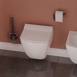 Deante Anemon miska WC z deską wolnoopadającą wisząca bez kołnierza biały CDZD6ZPW