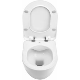 Deante Peonia miska WC z deską wolnoopadającą wisząca bez kołnierza biały połysk CDED6ZPW