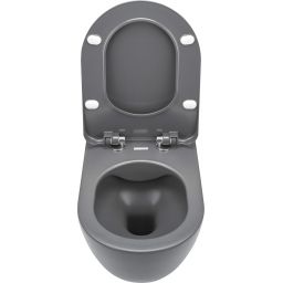 Deante Peonia Zero miska WC wisząca bez kołnierza titanium CDEDZPW