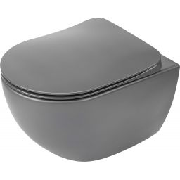 Outlet - Deante Peonia Zero miska WC wisząca bez kołnierza titanium CDEDZPW