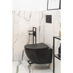 Deante Peonia Zero zestaw stelaż z miską, deską i przyciskiem CDENNZPW