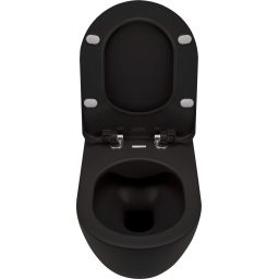 Deante Peonia Zero miska WC wisząca bez kołnierza czarny mat CDENZPW