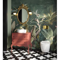 Deante Jasmin miska WC z deską wolnoopadającą wisząca bez kołnierza spłukiwanie wirowe biały CDJD6ZPW