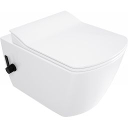 Deante Blur miska WC wisząca bez kołnierza biały-czarny połysk CDZ6WNW