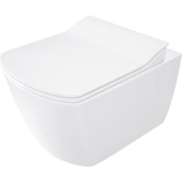 Deante Blur miska WC wisząca bez kołnierza biały połysk CDZ6WPW