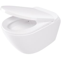 Deante Silia toaleta myjąca z pokrętłem sterującym wisząca bez kołnierza biała CSID6ZPW