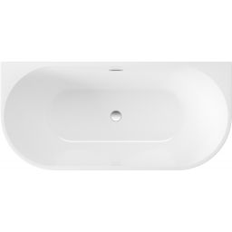 Deante Silia wanna przyścienna 169,5x75 cm prostokątna biała KDS017W