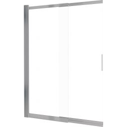 Deante Prizma parawan nawannowy 98,1 cm 2-częściowy szczotkowany/szkło przezroczyste KTJ_F73R