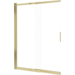 Deante Prizma parawan nawannowy 98,1 cm 2-częściowy złoty szczotkowany/szkło przezroczyste KTJ_R73R