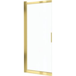 Deante Prizma parawan nawannowy 98,1 cm 2-częściowy złoty połysk/szkło przezroczyste KTJ_Z73R