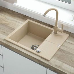 Deante Andante zlewozmywak granitowy 59x49 cm beżowy ZQN_711A