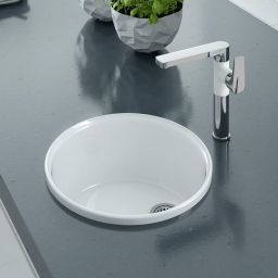 Deante Lusitano zlewozmywak ceramiczny 44,5 cm biały ZCL680N