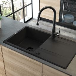 Deante Eridan zlewozmywak grafitowy 86x50 cm grafit metalik ZQEG113