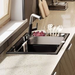 Deante Magnetic zlewozmywak granitowy 56x50 cm czarny ZRM_N103