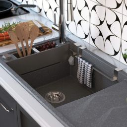 Deante Magnetic haczyk na gąbkę kuchenną stal szczotkowana ZZM010H