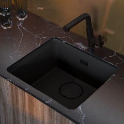 Deante Momi zlewozmywak granitowy 50x45 cm grafitowy ZKM_G10A