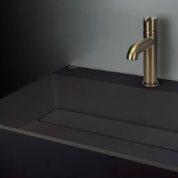 Deante Correo umywalka 60x40 cm prostokątna nablatowa czarna CQR_NU6M