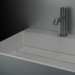 Deante Correo umywalka 60x40 cm prostokątna nablatowa szary CQR_SU6M