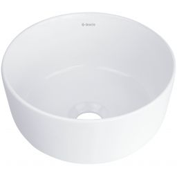 Deante Jasmin umywalka 28x28 cm okrągła nablatowa biała CDJ6U2S