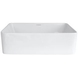 Deante Jasmin umywalka 40x30 cm nablatowa prostokątna biała CDJ6U4S