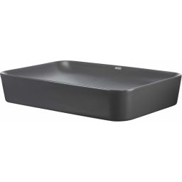 Deante Tess umywalka 59,7x39,6 cm nablatowa prostokątna titanium CDSDU6S