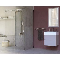 Deante Temisto umywalka 50 cm nablatowa kwadratowa biała CDT6U5S