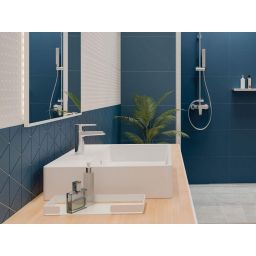 Deante Temisto umywalka 60x50 cm nablatowa prostokątna biała CDT6U6S