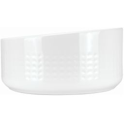 Deante Silia Hexa umywalka 36x36 cm okrągła nablatowa biała CDX_6U3S