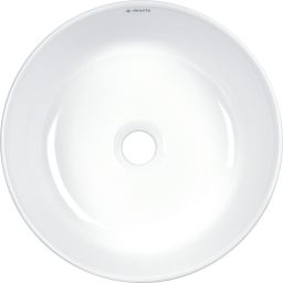 Deante Silia Hexa umywalka 36x36 cm okrągła nablatowa biała CDX_6U3S