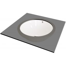 Deante Alpinia umywalka 38 cm podblatowa okrągła biała CGA6U3U