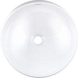 Deante Alpinia umywalka 41x41 cm okrągła nablatowa biała CGA_6U42