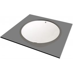 Deante Alpinia umywalka 43x33 cm podblatowa owalna biała CGA6U5U