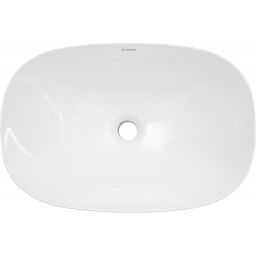 Deante Alpinia umywalka 60x40 cm owalna nablatowa biała CGN_6U6S