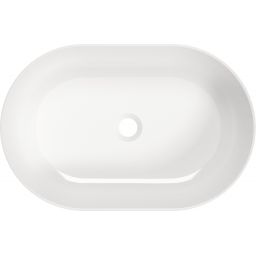 Deante Round umywalka 58x38 cm owalna nablatowa biała CGR_6U6S