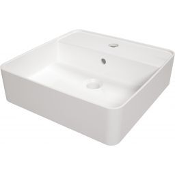 Deante Square umywalka 42x42 cm kwadratowa nablatowa biała CGS_6U4B