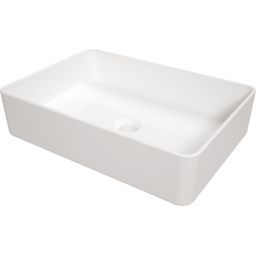 Deante Square umywalka 50,5x35,5 cm prostokątna nablatowa biała CGS_6U5S