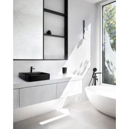 Deante Arnika umywalka 50,5x40,5 cm nablatowa czarna CQA_NU5S