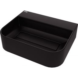 Deante Arnika umywalka 50,5x40,5 cm nablatowa czarna CQA_NU5S