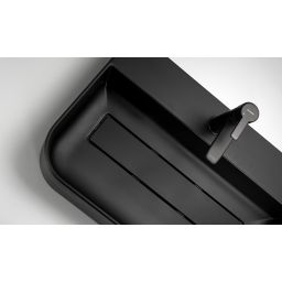 Deante Arnika umywalka 50,5x40,5 cm nablatowa czarna CQA_NU5S